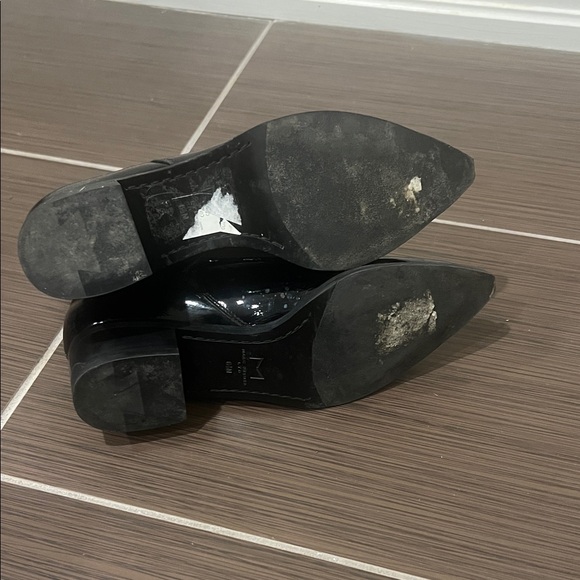 Marc Fisher Glossy Black Ankle Booties - Picture 5 of 5